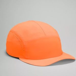 Lululemon Race Kit Hat Cap HiLite Neon Orange L/XL Reflective Running Adjustable